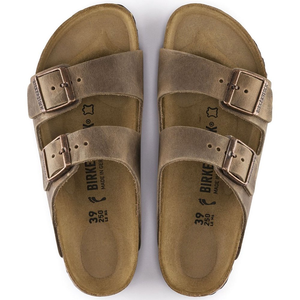 BIRKENSTOCK Arizona Oiled Leather Tabacco Brown - Picture 3 of 5